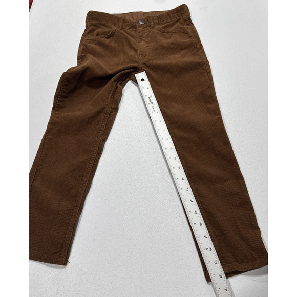 H&M Kids Girls Slim Fit Corduroy Pants Brown Size 6X Adjustable Waist Casual - Picture 8 of 9